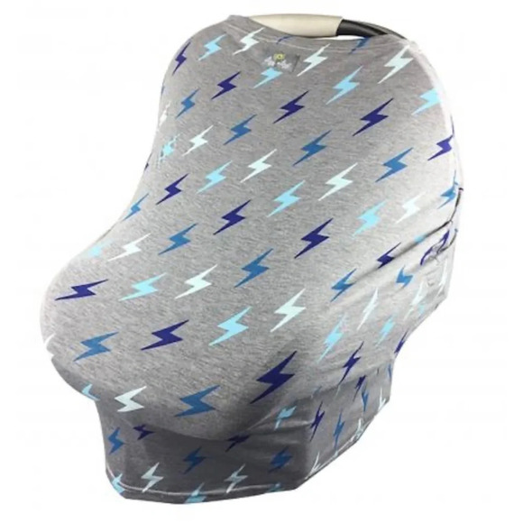 Itzy Ritzy Mom Boss 4 in 1 multi-use car seat cover nursing cover Lightening - Picture 1 of 13